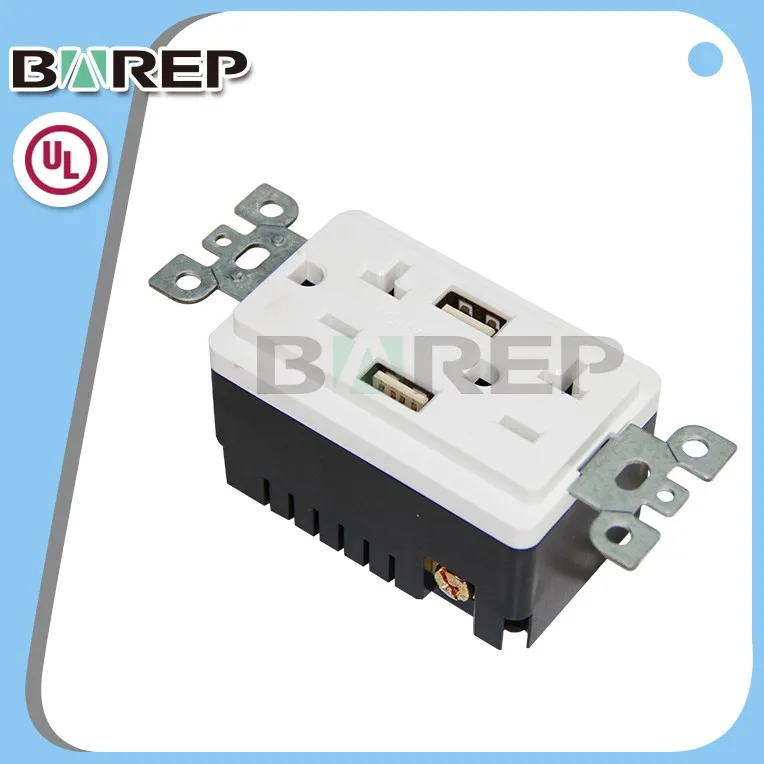TR-BAS20-2USB Оптовая multi funciton gfci розетка разъем