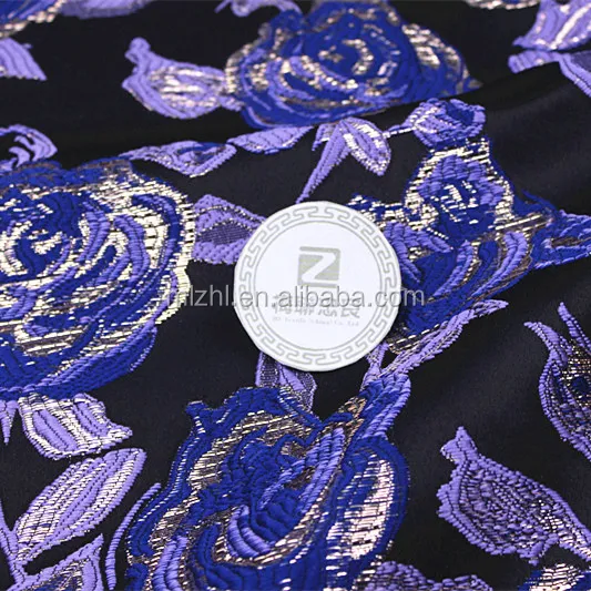 2023 new party dresses garments 3D embossed shine metallic jacquard fabric