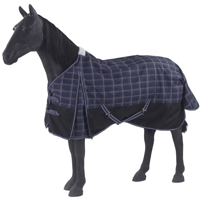 600D Turnout horse blanket with high gussets patterns