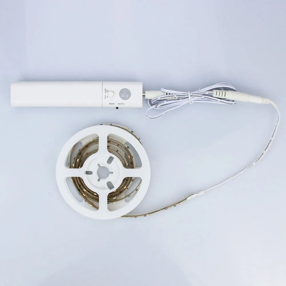 3AAA battery power automatic 4.5V Human Body motion sensor led strip for under bed