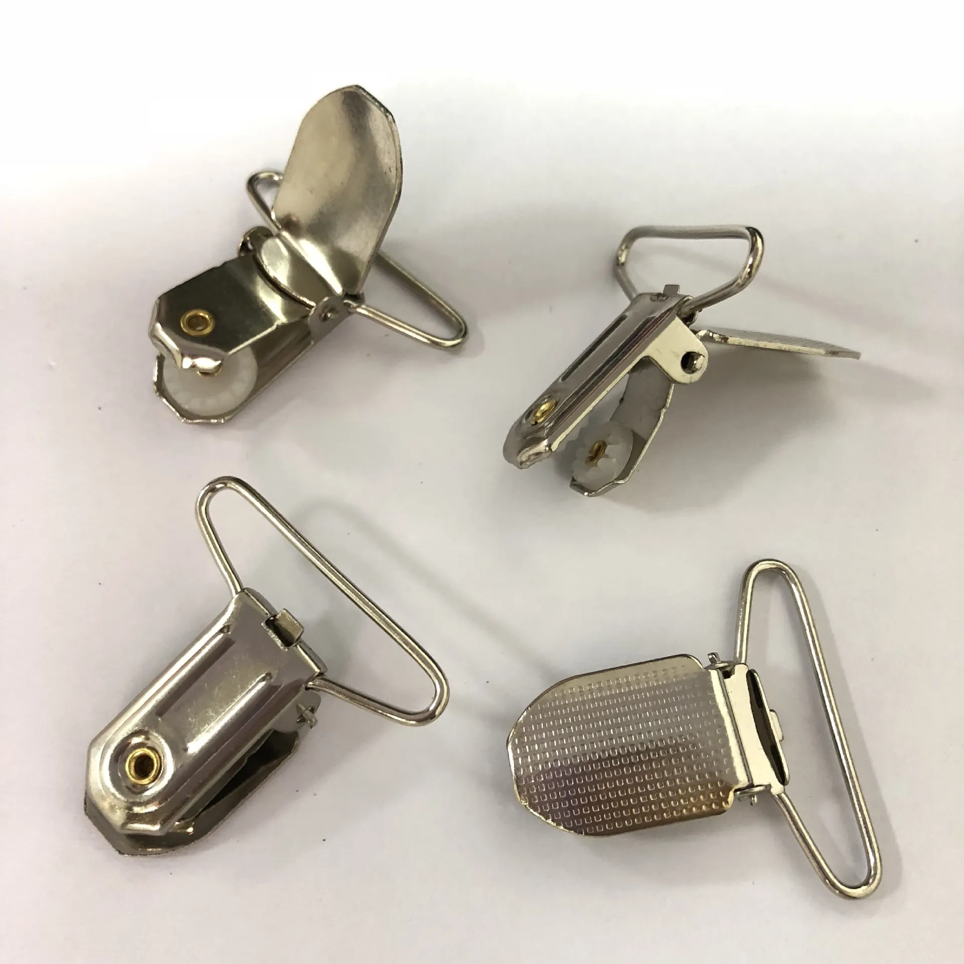 wholesale galvanize clothes accessories buckle Duck Mouth Strap Buckle Belt Brace Suspenders Buckle Clips Pacifier Clip