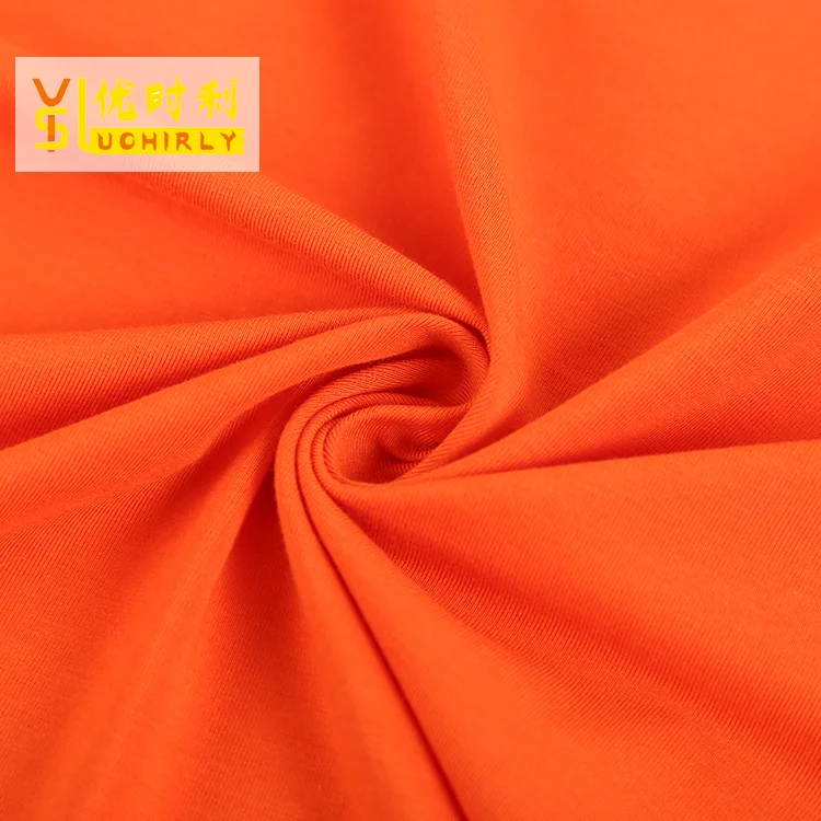 
China supplier soft 100 cotton spandex single jersey knitted fabric 