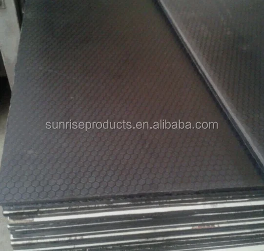 
Hexagon Anti-Slip film faced plywood for construction 