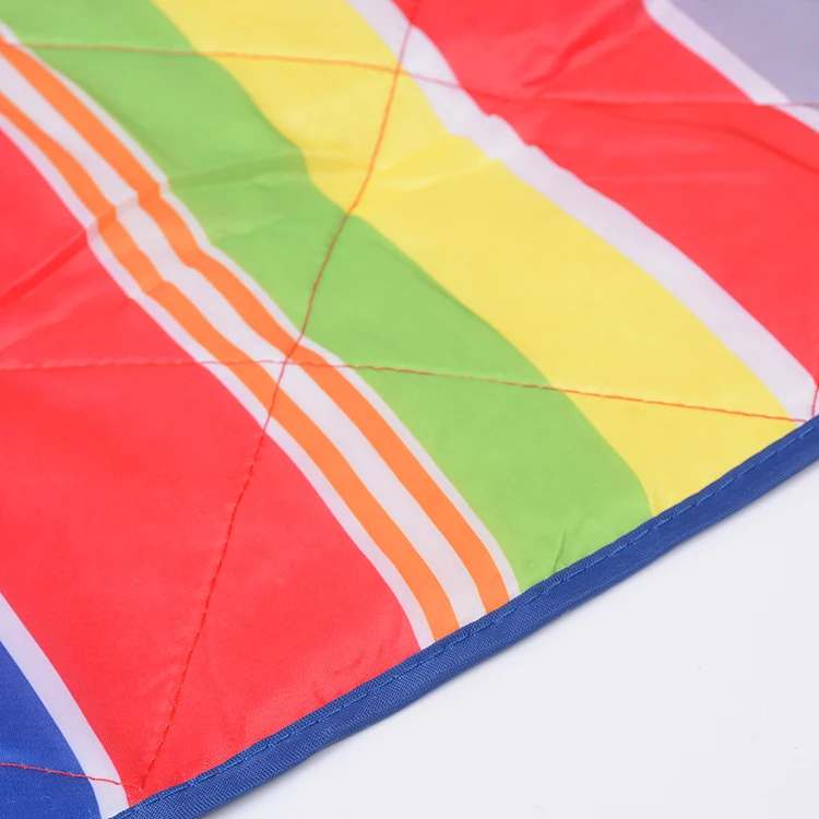 2019 New popular stripe style portable foldable packed waterproof picnic blanket