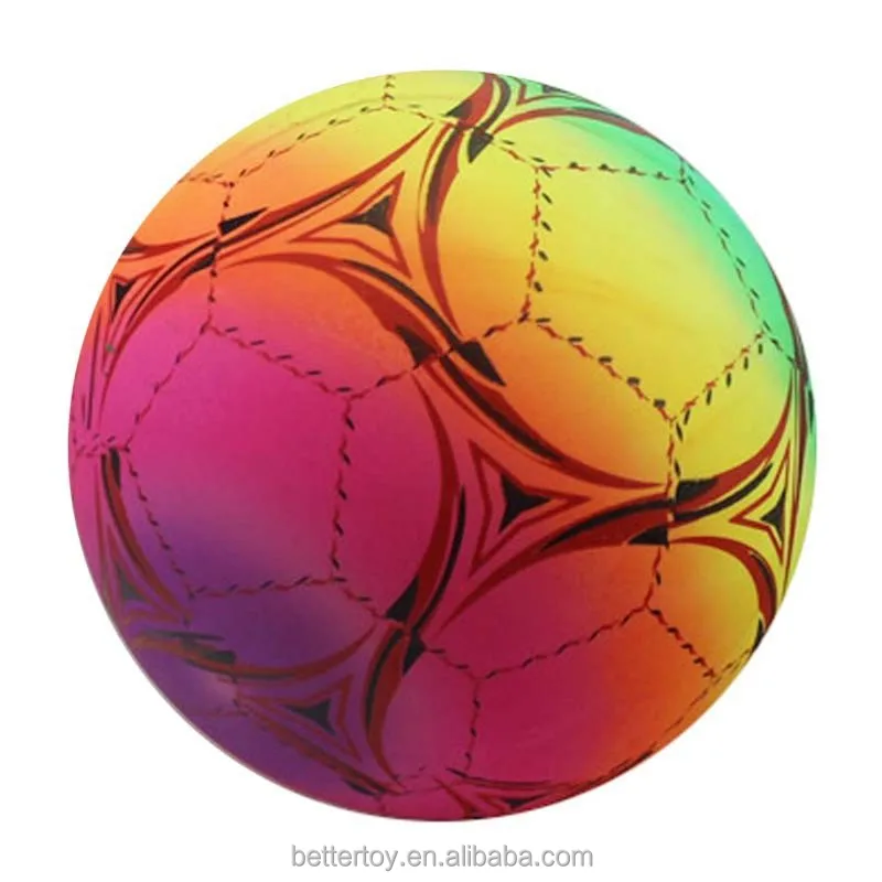 9 inches sports ball outdoor toys custom rainbow print soccer ball for kids