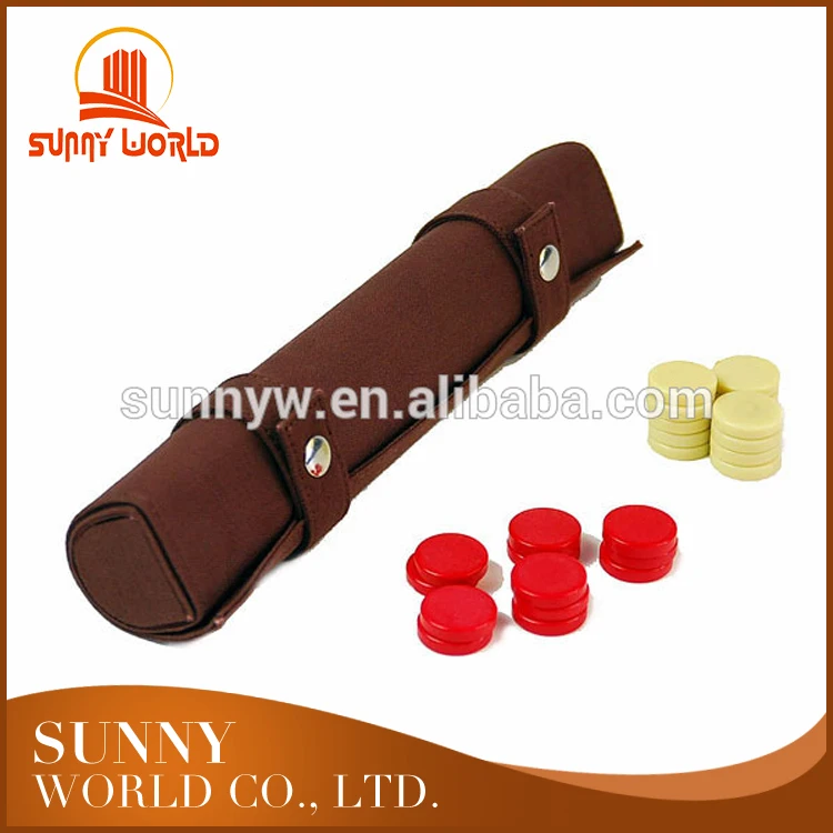 Custom Travel Roll up Chess Game Set Suede Canvas Chess Board Game