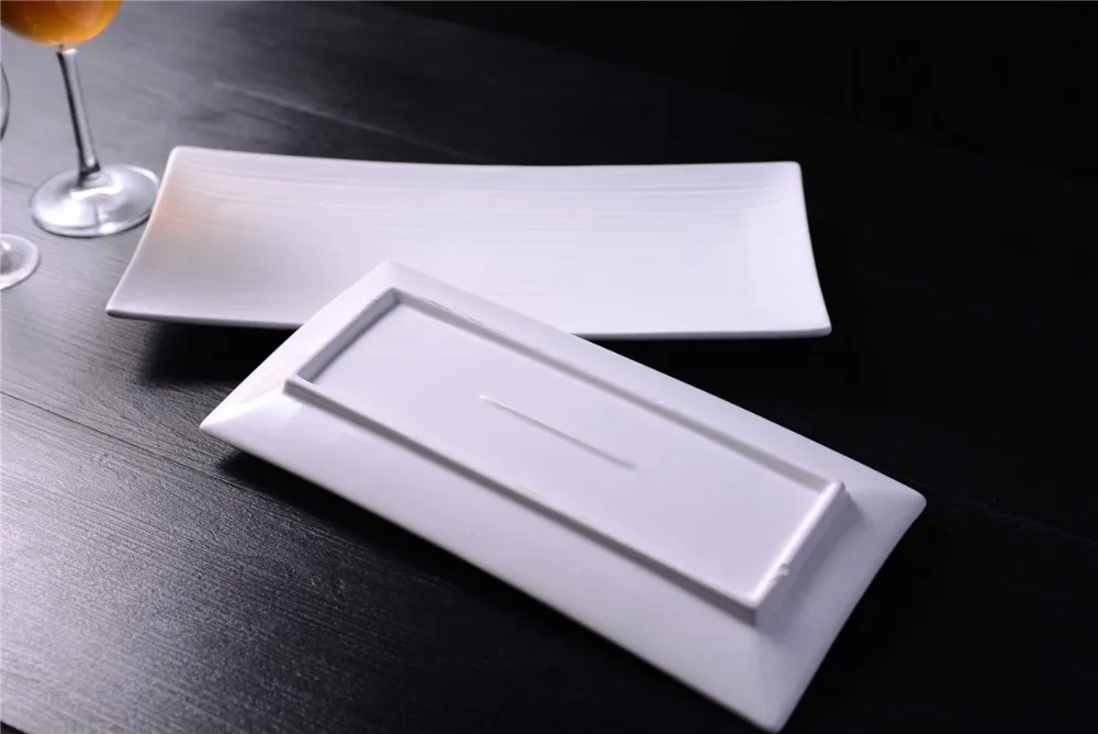 china supplier hotel hall event restaurant white cheap round selling durable porcelain sushi plate