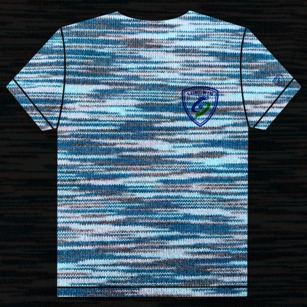 
EASY-CLEAN Knit sportswear yoga clothing space dyed polyester spandex 3M wicking dry fit jersey fabric 