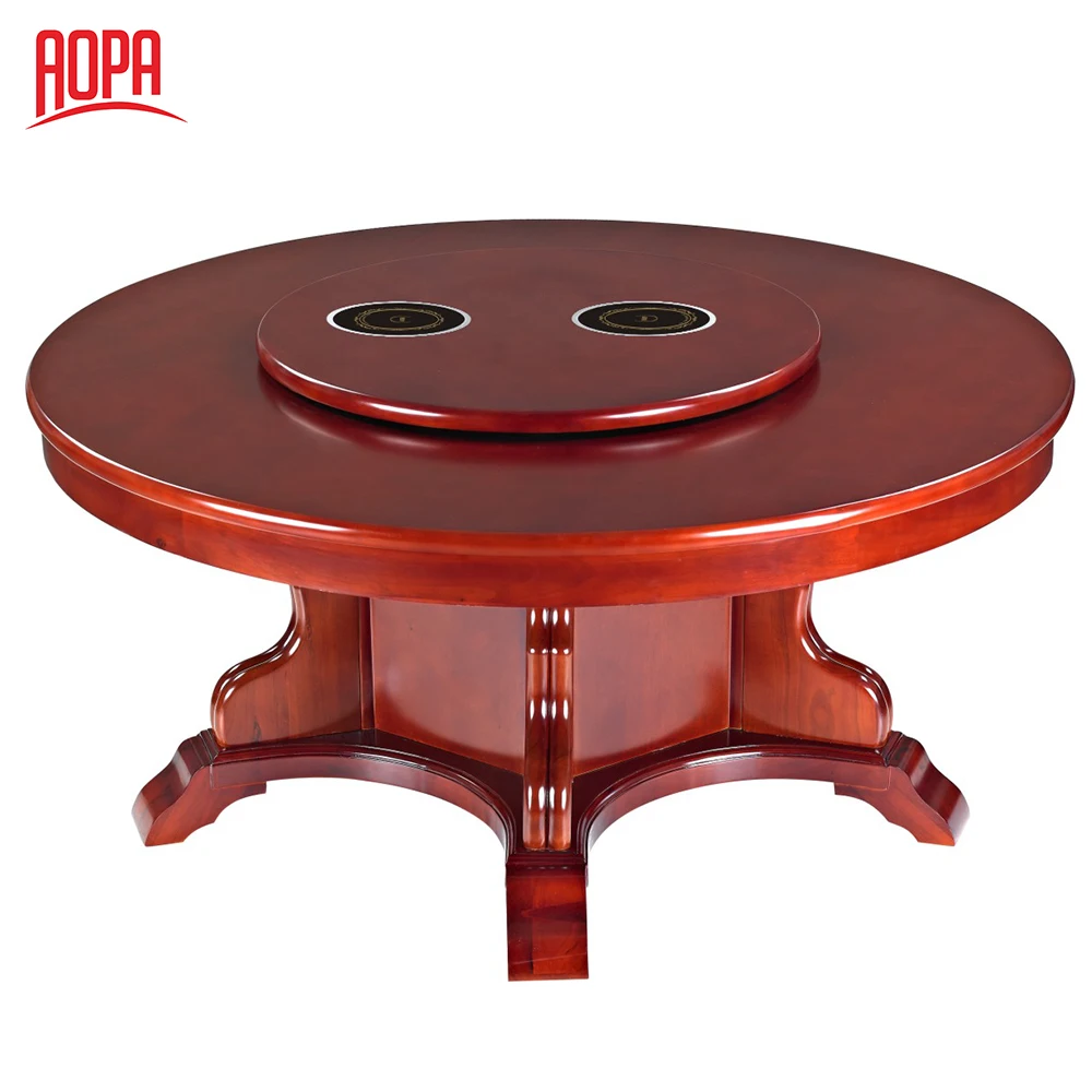 AOPA custom induction hotpot cooker restaurant hot pot dining table include burner