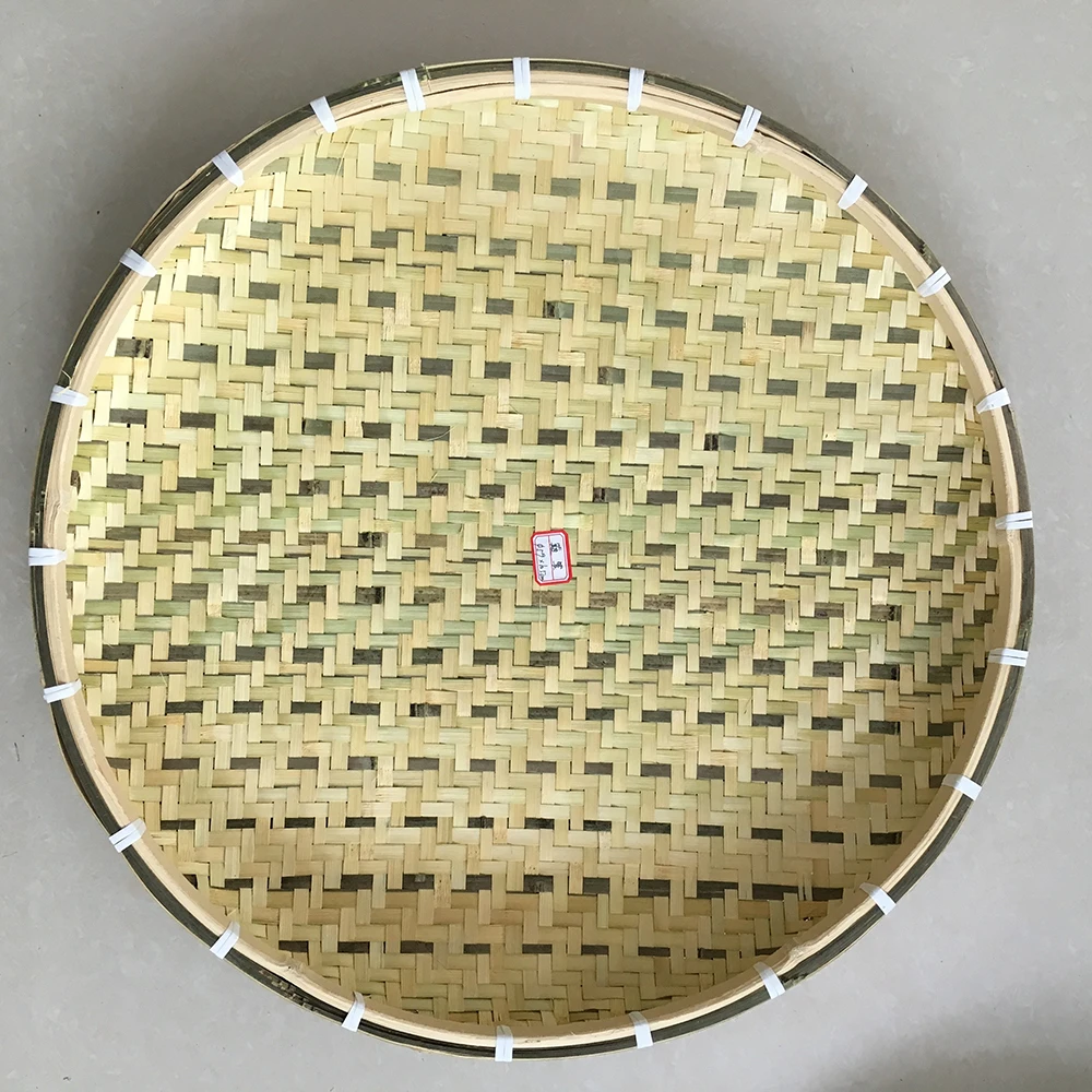 
Cheap handmade round mini gift bread fruit bamboo basket 