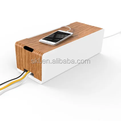 
Popular Multi-function Practical Wooden Style Cable Organizers Box 