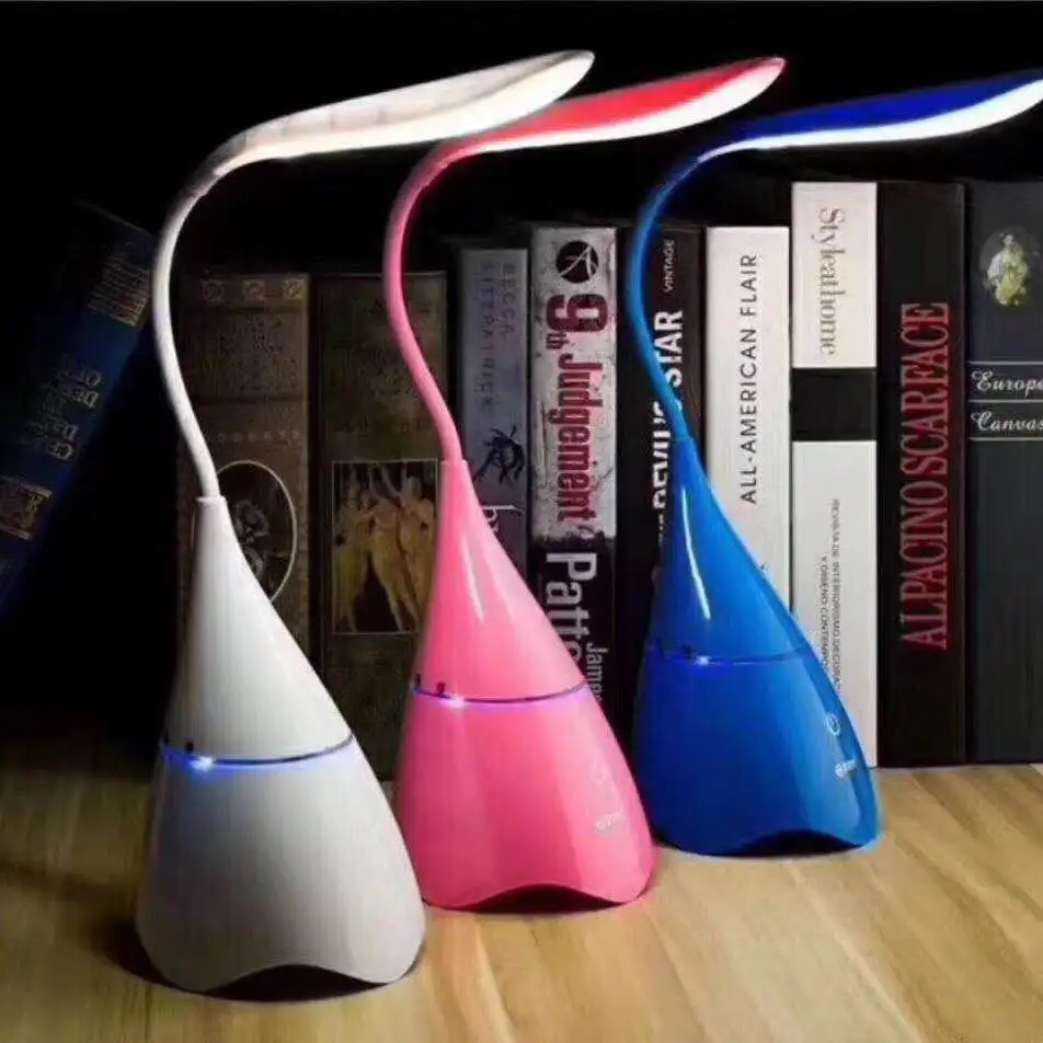 Multifunctional Dimmable Blue tooth Speaker Led Desk Lamp With USB Charging Port