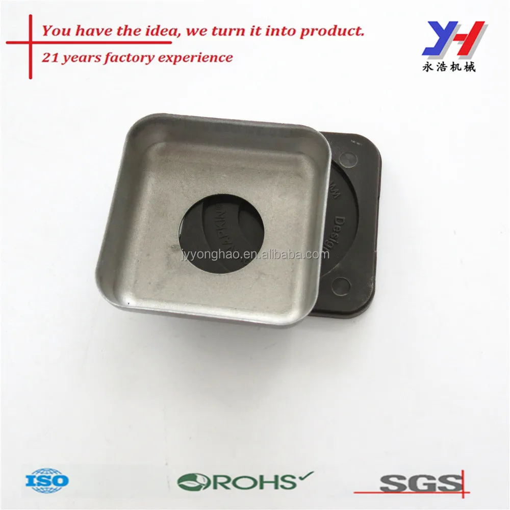 
OEM metal tissue box from China, Die cast metal shield 