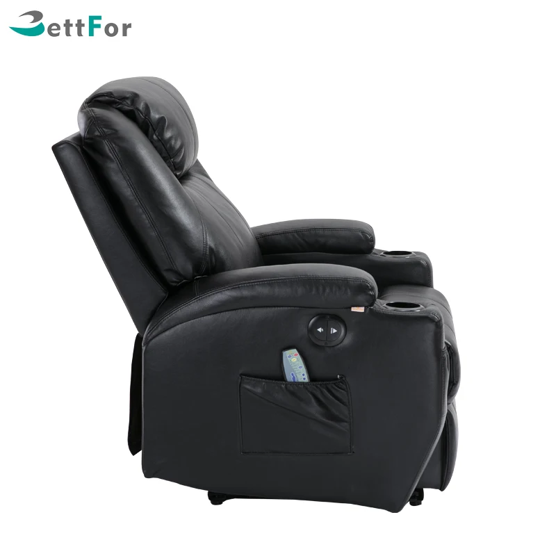 
Electric reclining single leather lazyboy recliner sofa chair with massage 