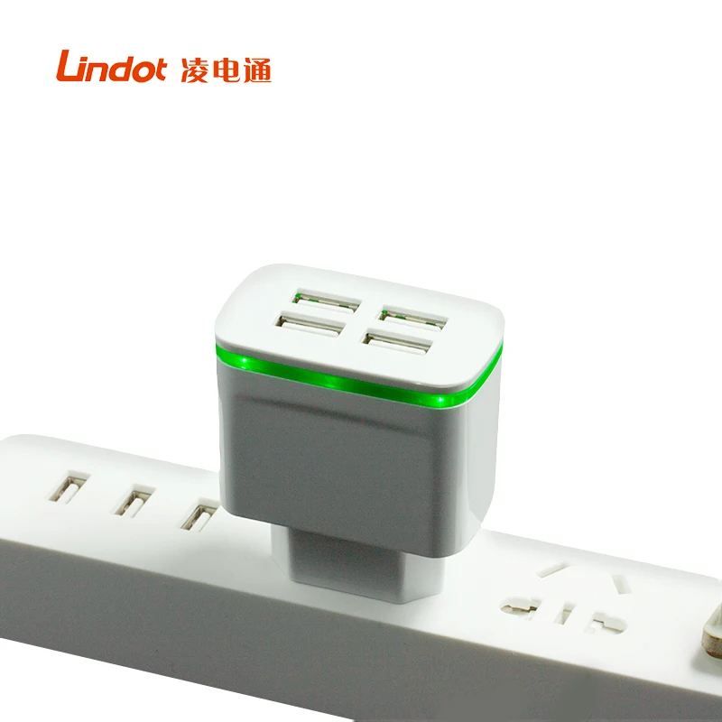 Free Shipping Mobile Phone Accessories Manufactures Universal Wall USB Charger 4 Ports