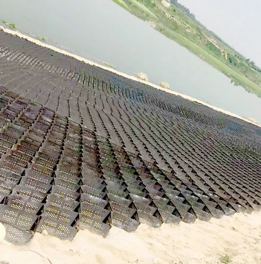
Textured Honeycomb Plastic Gravel Stabilizer cellular confinement system HDPE Geocell 