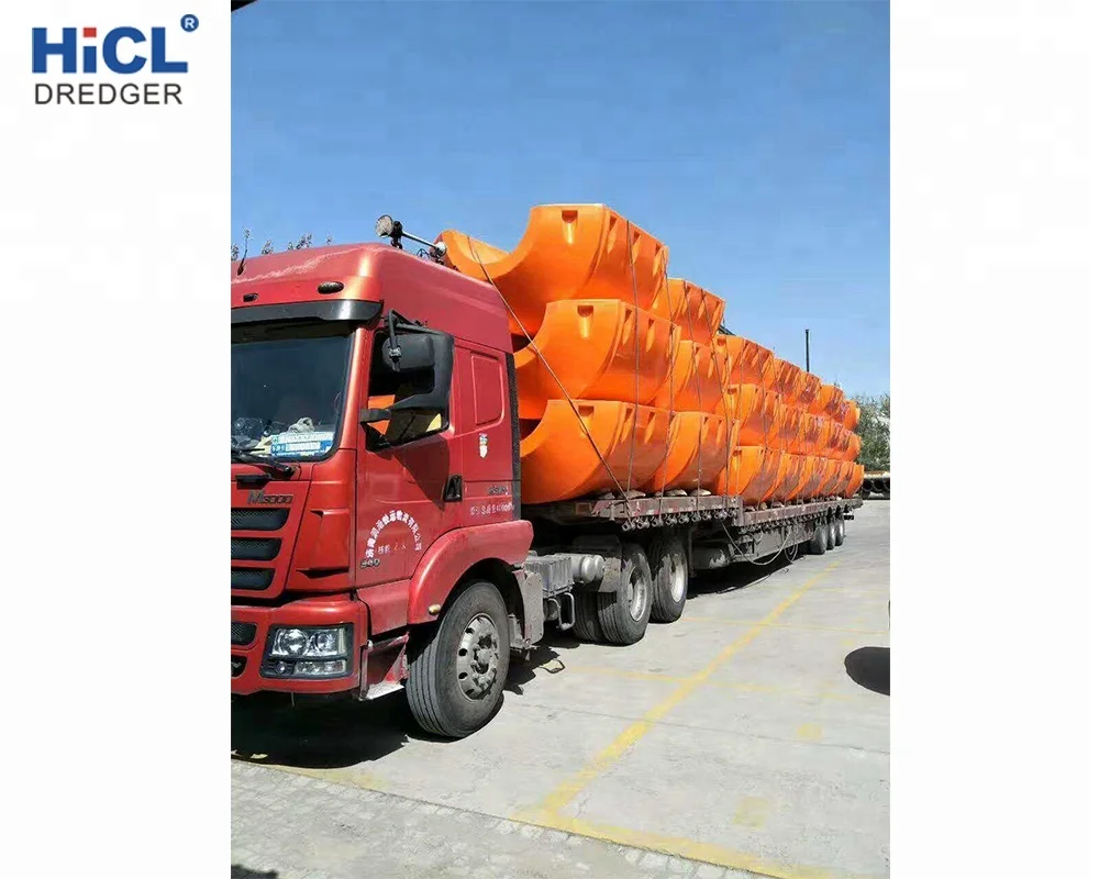 China HICL dredger shipyard float for dredge pipe/hdpe pipe/rubber hose