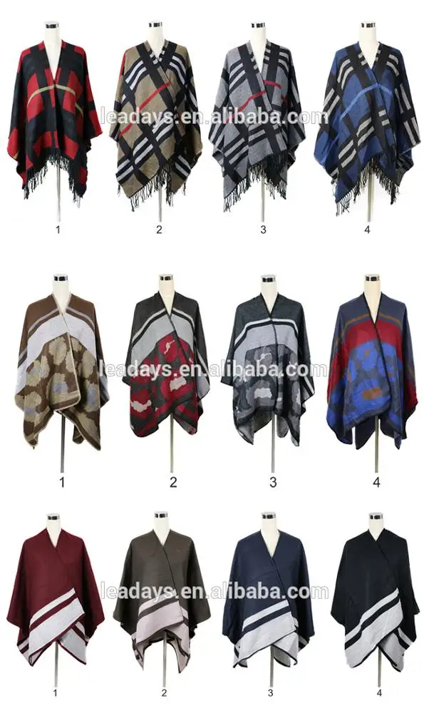
New Styles Mexican Cashmere Winter Poncho Sweater Tops for Women Capes 