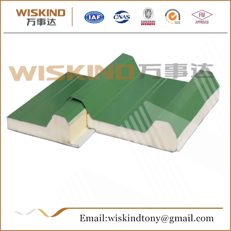 
High quality eps cement sandwich wall panel/polyurethane sandwich panel 