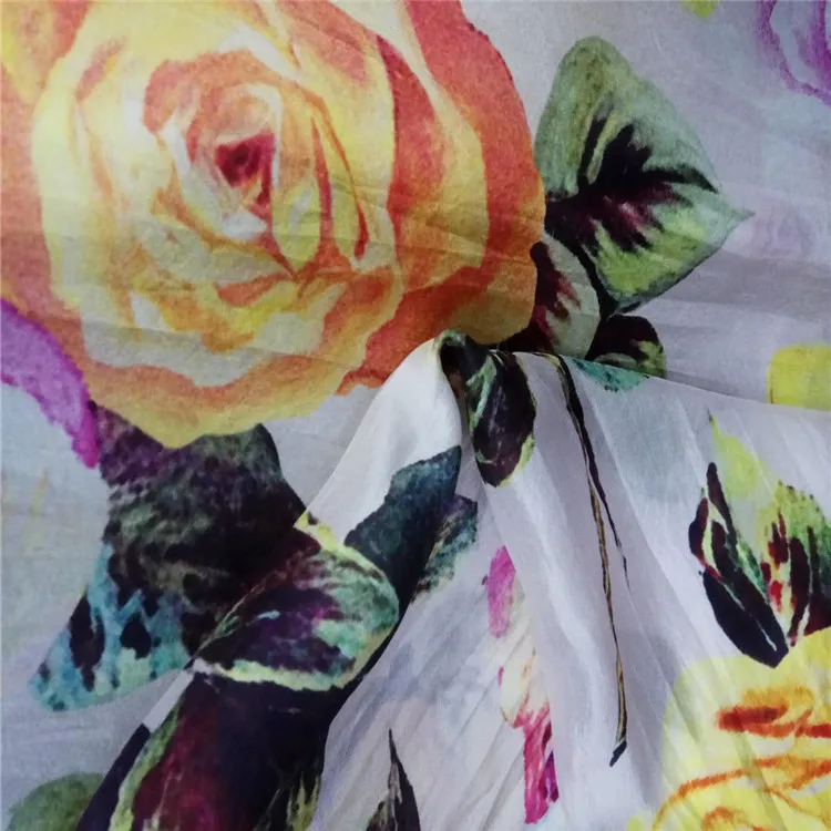 china supplier mulberry plain silk printed fabric