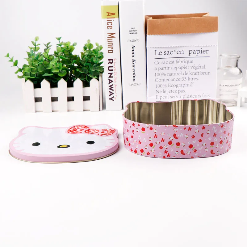  Коробка для конфет TOPSTHINK с рисунком Hello kitty в форме кота русский Набор малышей коробка оловянной милой подарочной коробке девочки