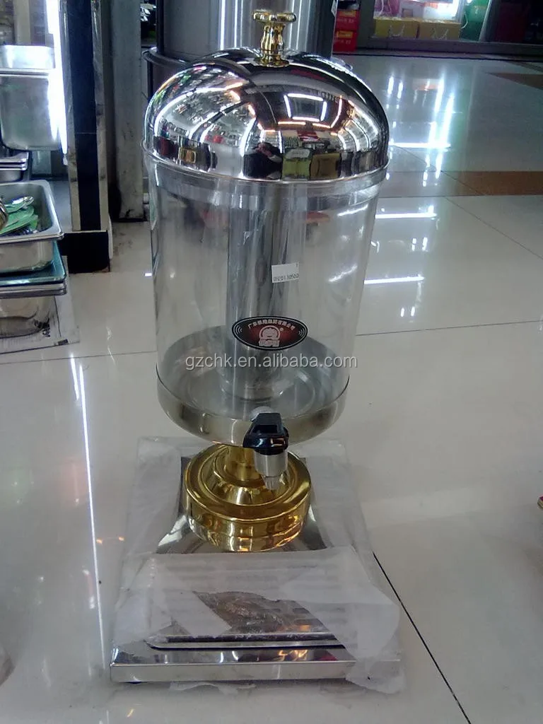New design hotel glass juice beverage dispenser fruit juice dispenser/2 gallon automatic cold juice dispenser