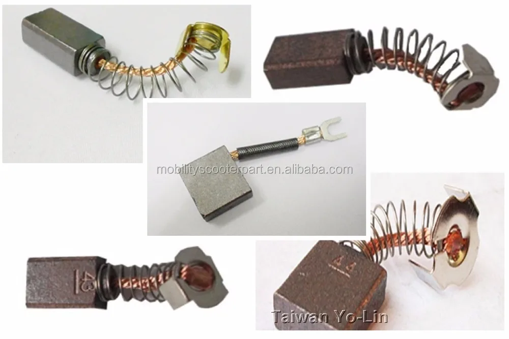 
MB01 motor brush 6X10 for 2-pole brushed motor mobility scooter parts electric handicapped scooter accessories 