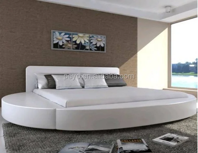 Wholesale Modern Led Bedroom Full Set With King Size Bed Pu Leather Queen Bed With Led Lights