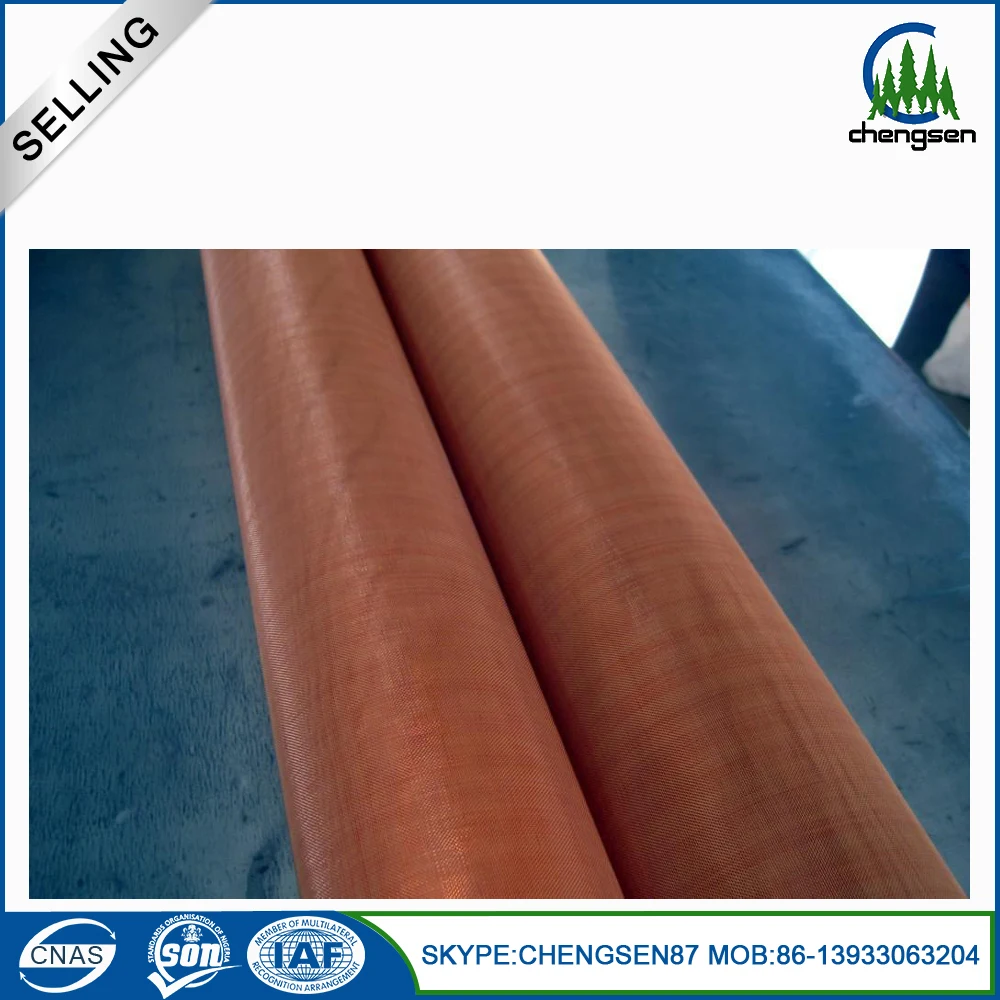 Woven Pure красной меди, проволочная сетка ткань экрана