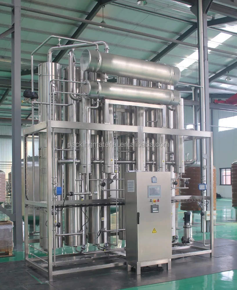 Plant Multi-effect Water Distiller Stainless Steel ISO CE GMP 120-5000lt/h 0.2mpa 0.3mpa Industrial, Pharmacuetical
