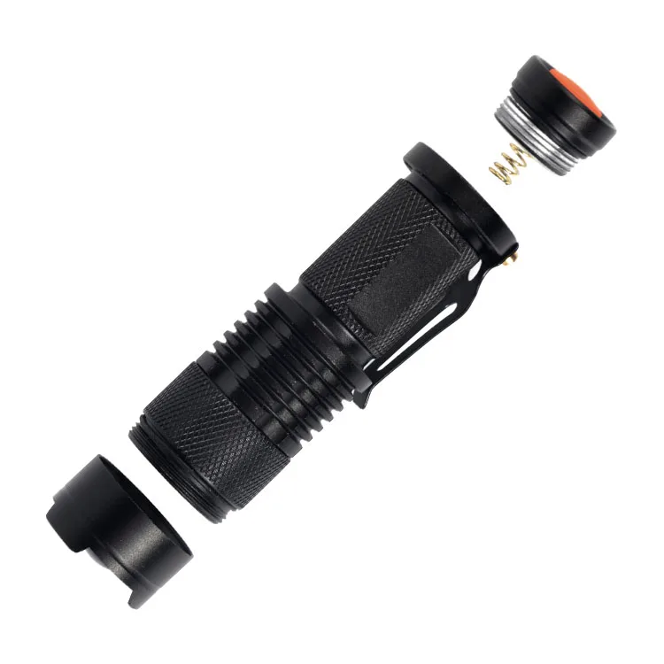 Jialitte F073 3W mini Black Light Torch 3 mode 365nm Zoomable UV LED flashlight for forged inspection file verification