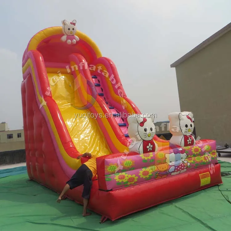 High Quality Inflatable Slides Cute Cat Adult Playground Slides For Kids Slide Manufacturer