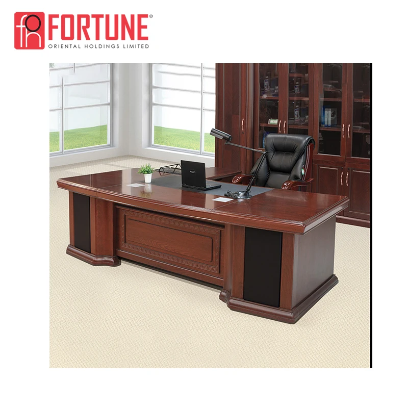 Современная роскошная офисная мебель из вишневого дерева большой стол для руководителей
