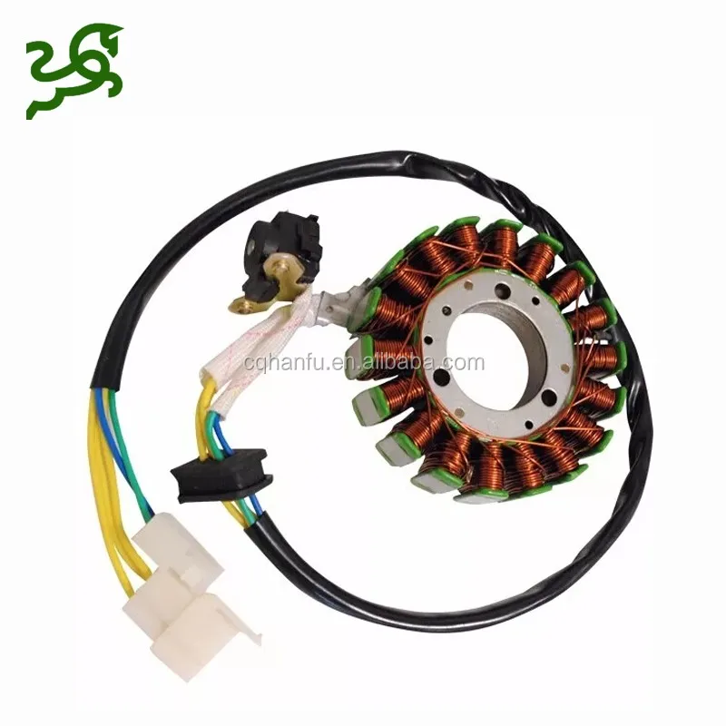 GS125 GN125 Motorcycle Parts 18 Pole Magnetic Coil With Fly Wheel Rotor