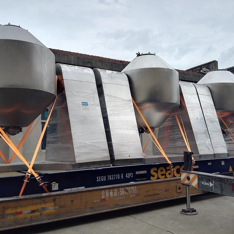 
Double conical vacuum dryer for metal powder with organic solvent and SZG rotary vacuum dryer 