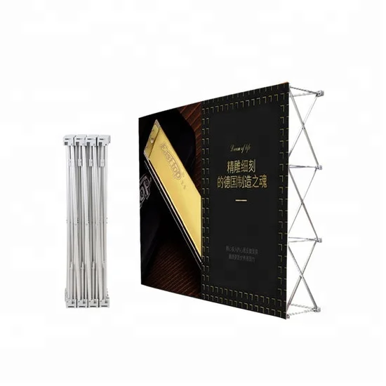 Portable Trade Show Fabric Pop Up Display Banner Backdrop Stand