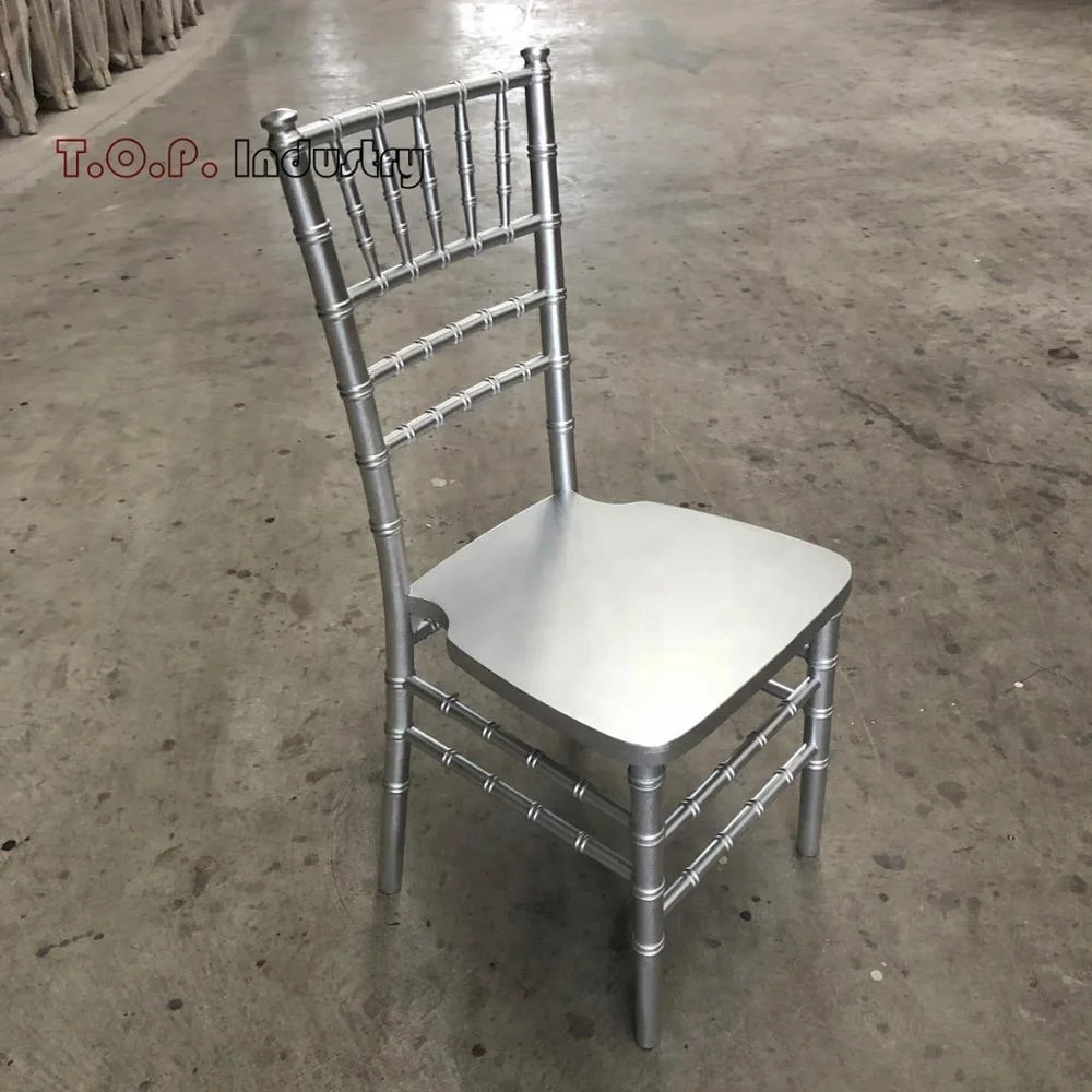 Wedding Rental Stackable Wooden Gold Chivary Chairs