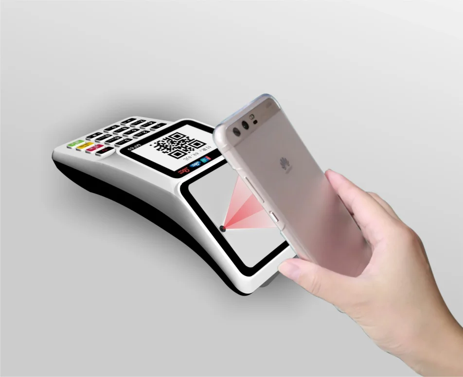  2D сканер штрих-кода NFC терминал сканирования и отображения