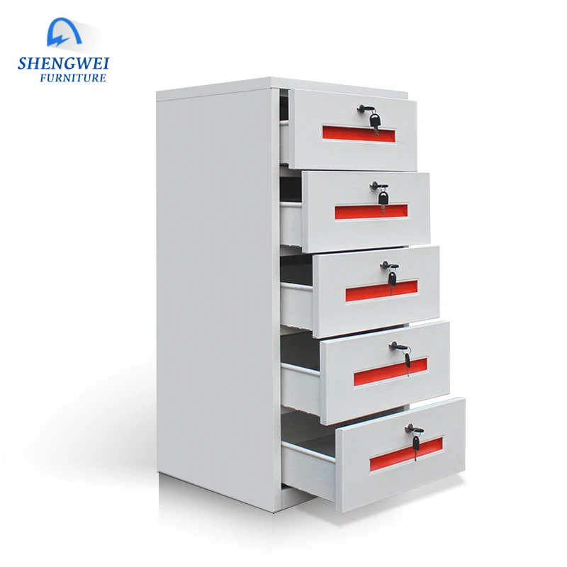 Luoyang new office storage 3 sections combination file cabinet vertical steel drawer cabinet