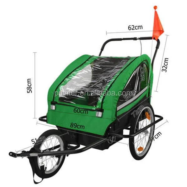 2020. NEW Kid Child Bike Trailer Children Baby Pram Bicycle Stroller Suspension Jogger(BT003)