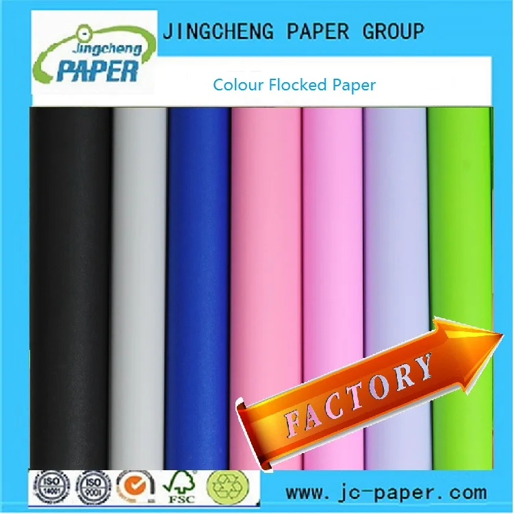 Hot sale velvet flocked paper