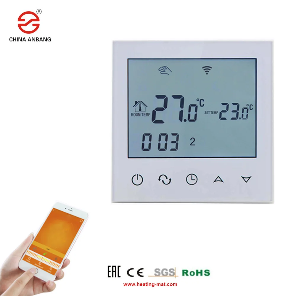 WIFI Wireless Programmable Room Thermostat For Underfloor Heating Film