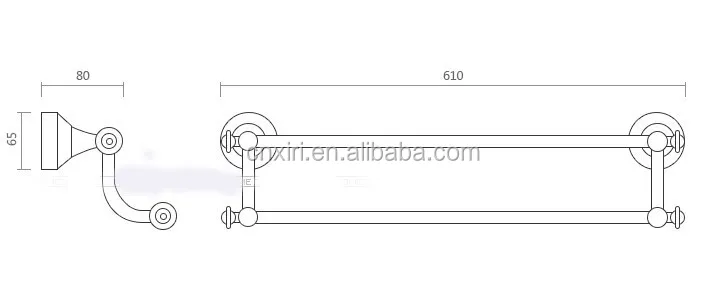 
Golden brass towel racks with blue and white porcelain and diamonds 