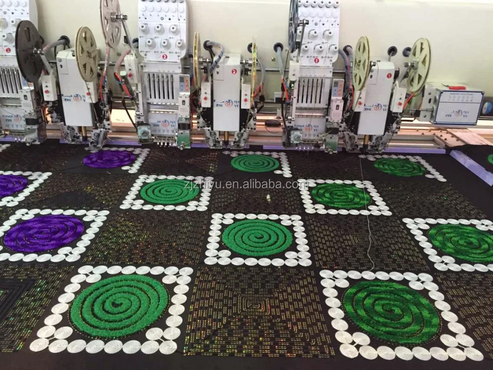 6 mixed chenille Embroidery machine