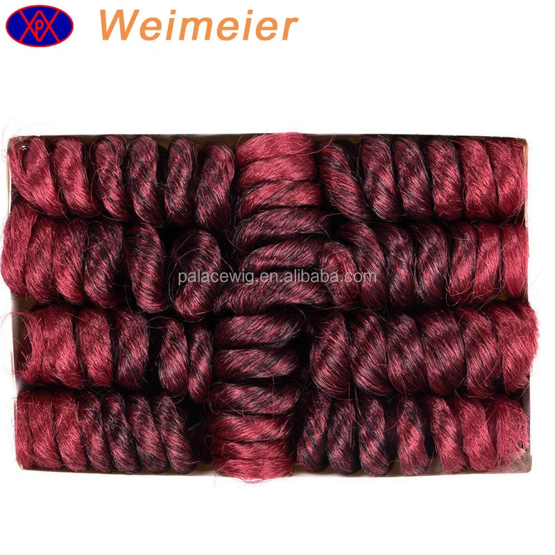 High Temperature Fiber Jumpy Wand Curl Twist Crochet Braid Jamaican Bounce African Synthetic Braiding Hair