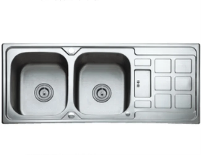 Factory Directly Double Bowl Single Drain Board Sell Stainless Steel Kitchen Sink
