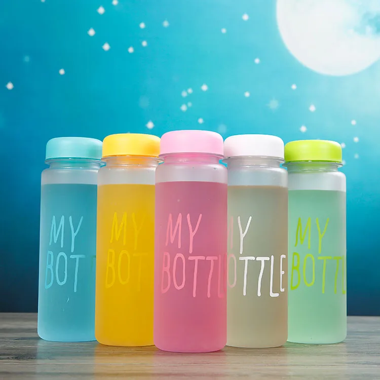 17 OZCustomize Logo Simple Style Frosted/Clear  BPA Free Plastic Water Bottle My Bottle