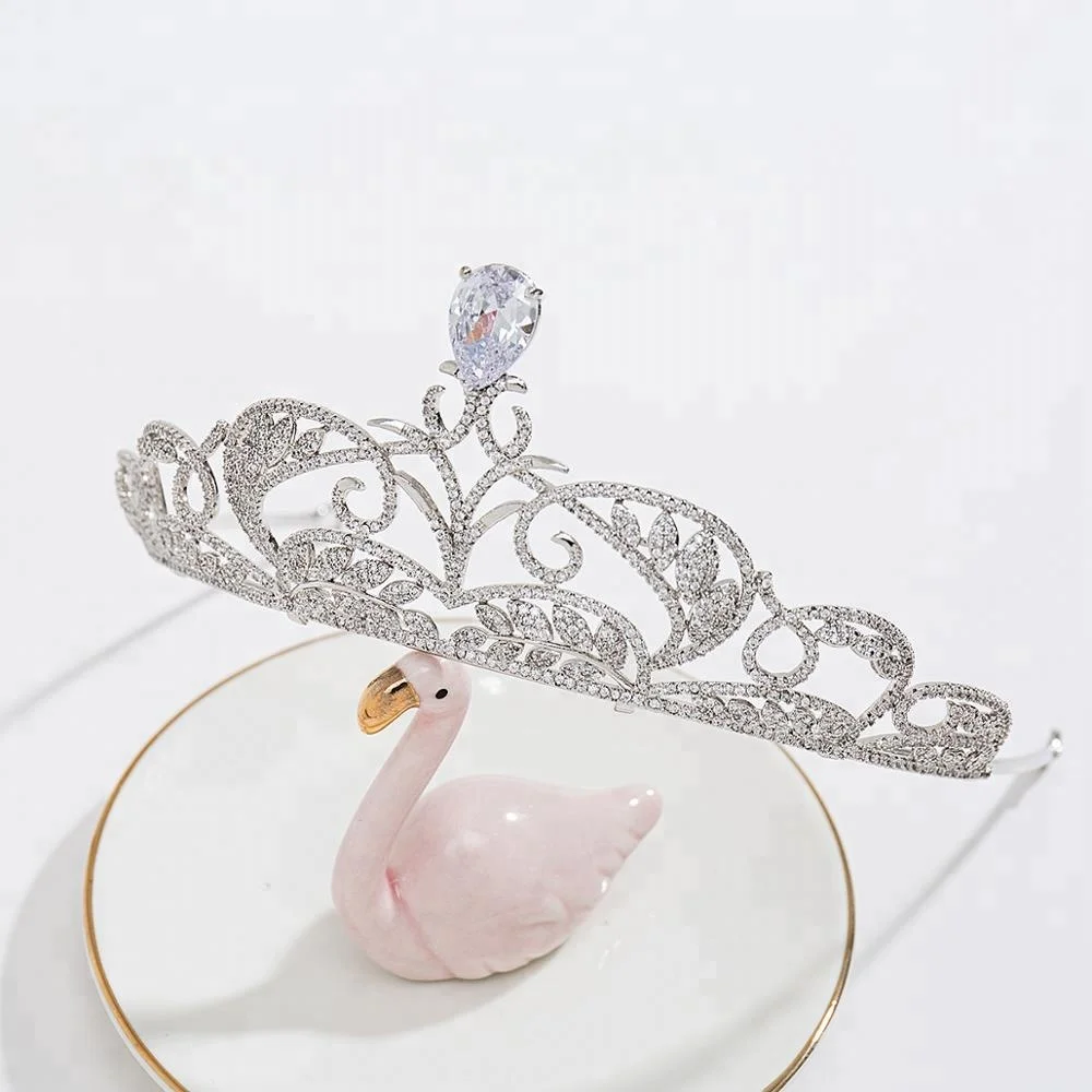 
Jewelry wholesale China hair accessories women wedding tiara crown 