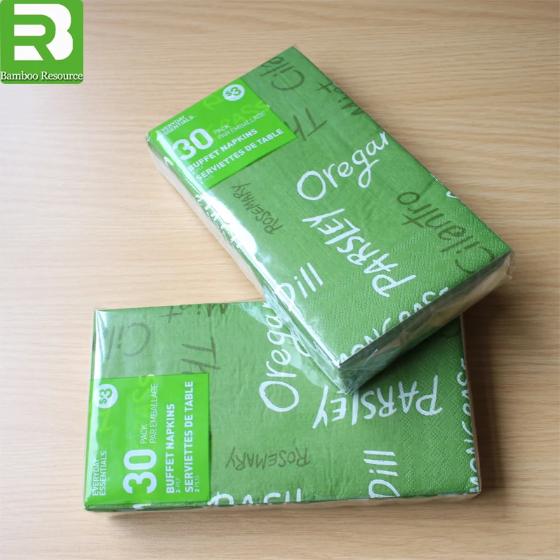 
factory personalized logo printed disposable paper napkin 