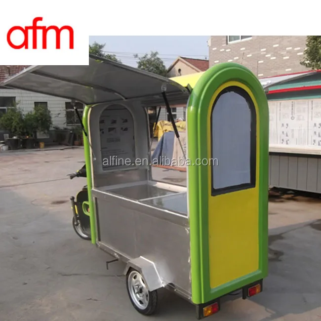 Durable Electric mobile bicycle food cart for sale